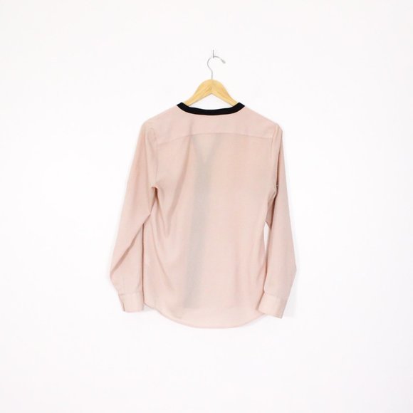 *Calvin Klein Women's Zip-Front Blouse Pink - Picture 6 of 6